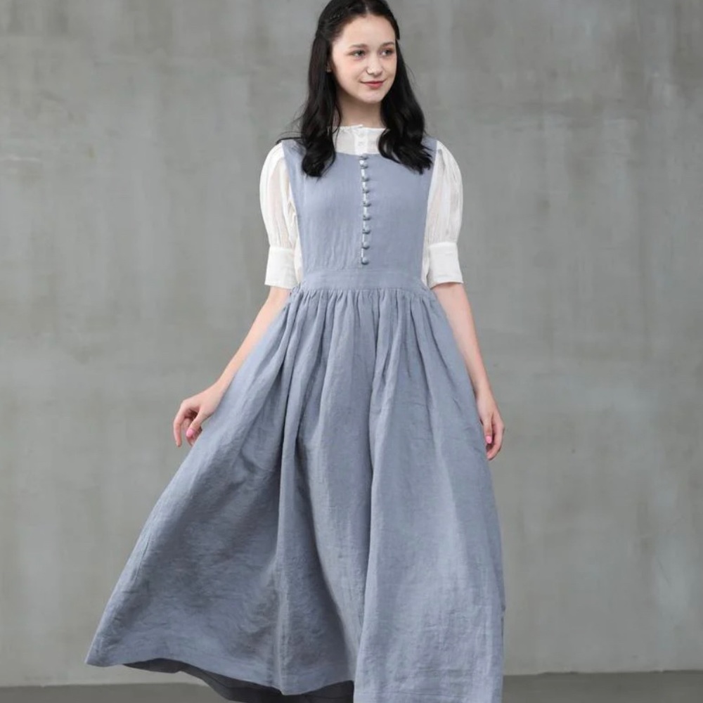 Cottagecore Dress in Cornflower Blue